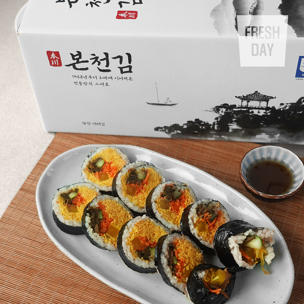 [본천김] 원초듬뿍 고급 광천 재래김 전장김 선물세트 1박스~6박스(10봉*25g)