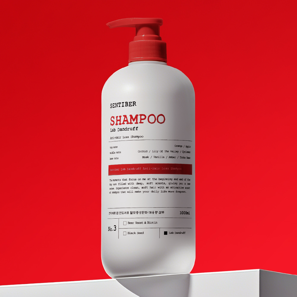 [1+1] 센티베르 랩 댄드러프 탈모증상완화 비듬샴푸 1000ml 약산성 대용량 두피 쿨링 정수리냄새