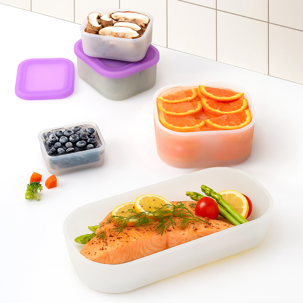 [플렉스앤락] 실리콘 밀폐용기 실프리저 대형 혼합 4종