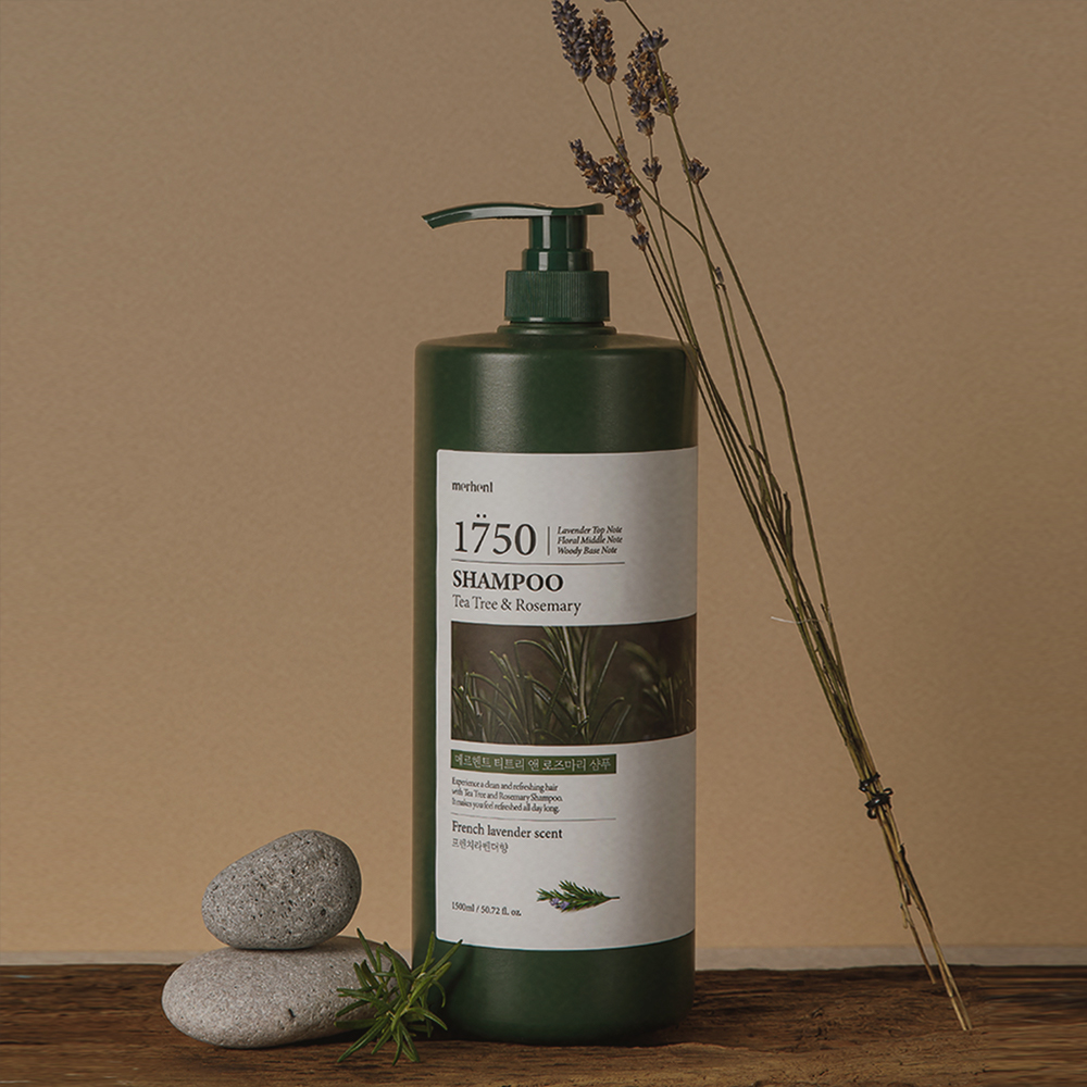 [1+1] 메르헨트 티트리 로즈마리 대용량 샴푸 1500ml 약산성 퍼퓸 두피 미용실 향기좋은