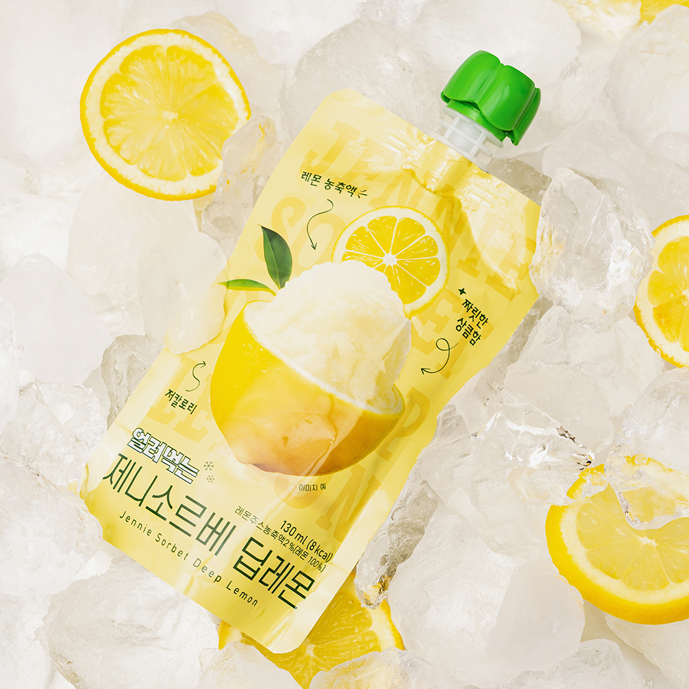 유기농 레몬즙으로 만든 얼려먹는 제니소르베 딥레몬 10개입