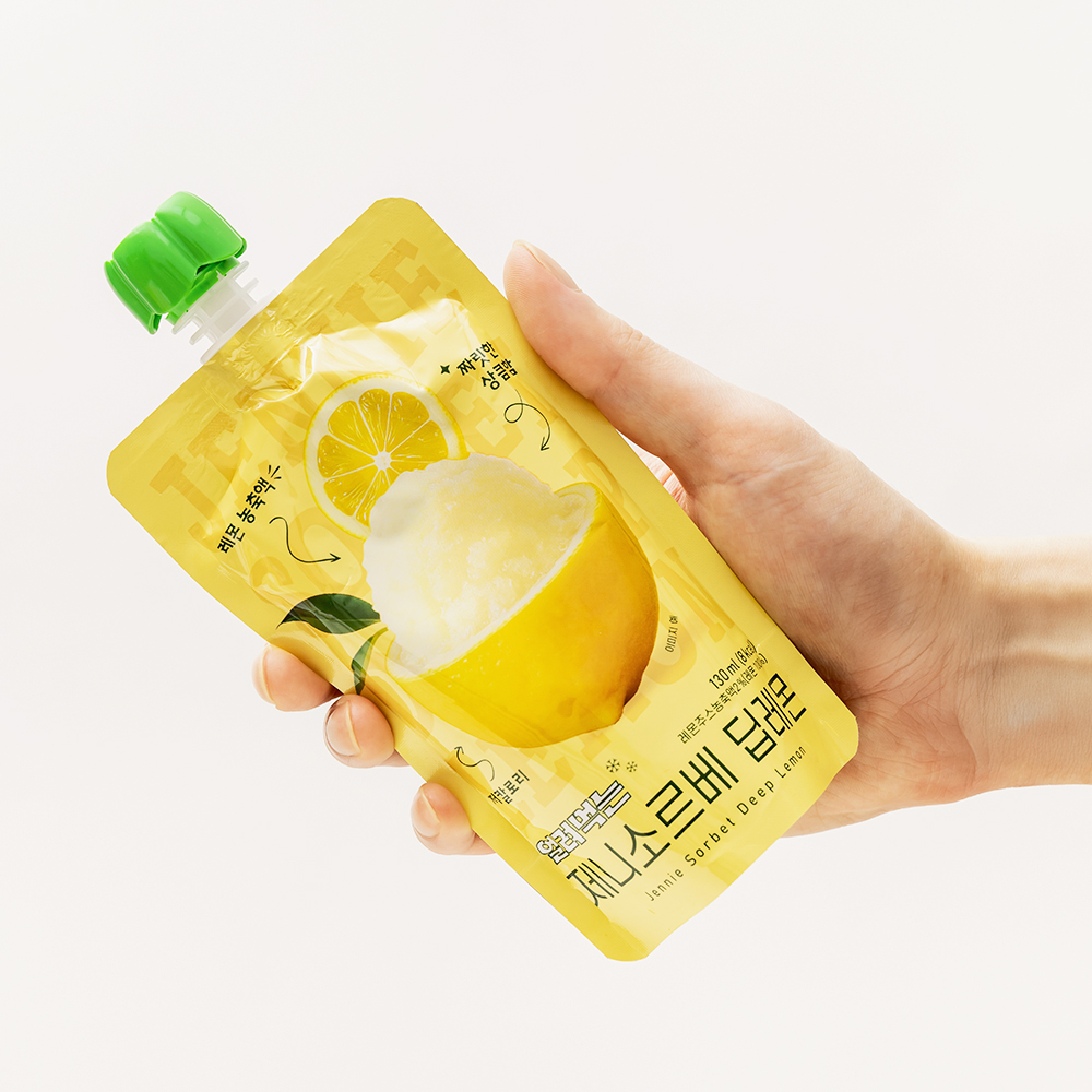 유기농 레몬즙으로 만든 얼려먹는 제니소르베 딥레몬 10개입