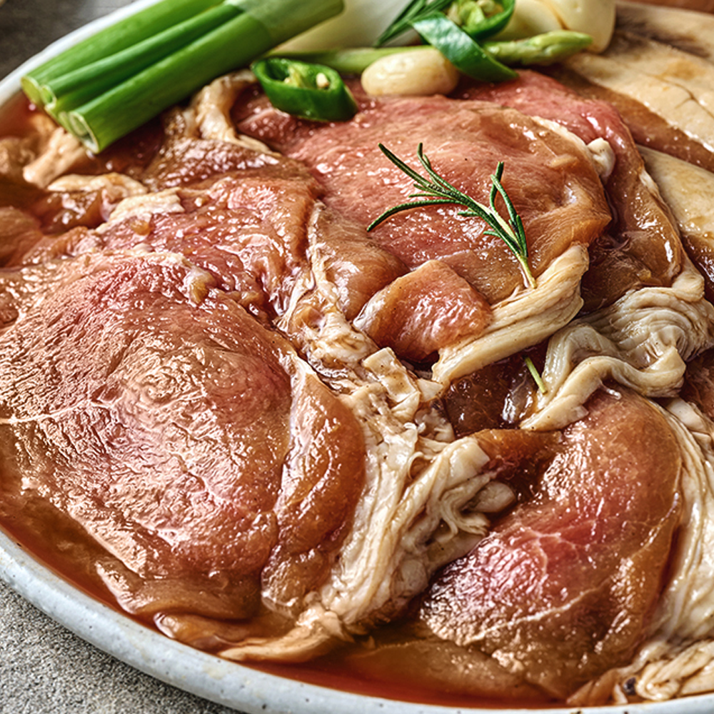 육즙폭발! 푸짐한 제주 흑돼지 왕구이 1kg + 1kg 특급소스