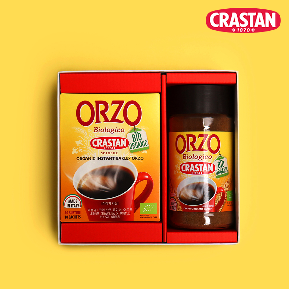 [쇼핑백] 크라스탄 유기농 오르조 선물세트 1호 무카페인 보리커피 커피대신
