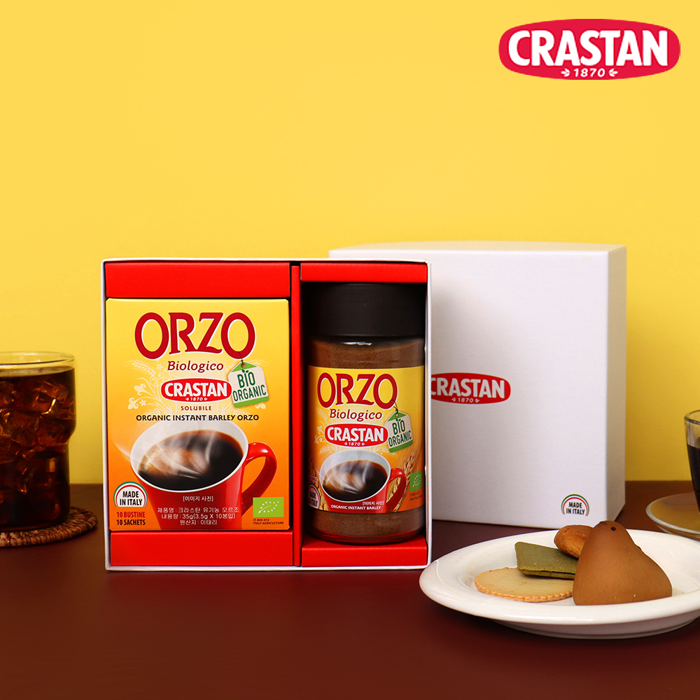 [쇼핑백] 크라스탄 유기농 오르조 선물세트 1호 무카페인 보리커피 커피대신