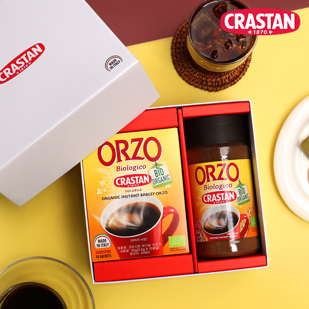 [쇼핑백] 크라스탄 유기농 오르조 선물세트 1호 무카페인 보리커피 커피대신