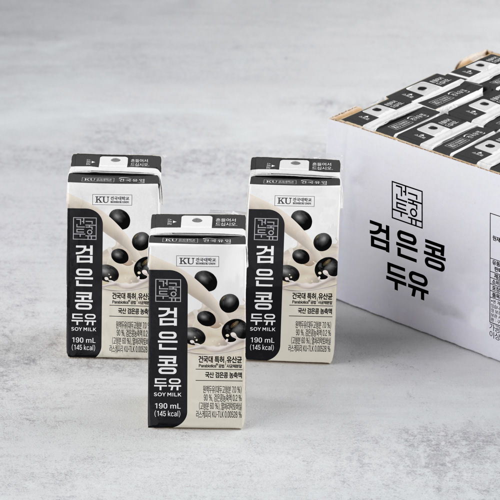 건국유업 검은콩두유 190ml 48팩