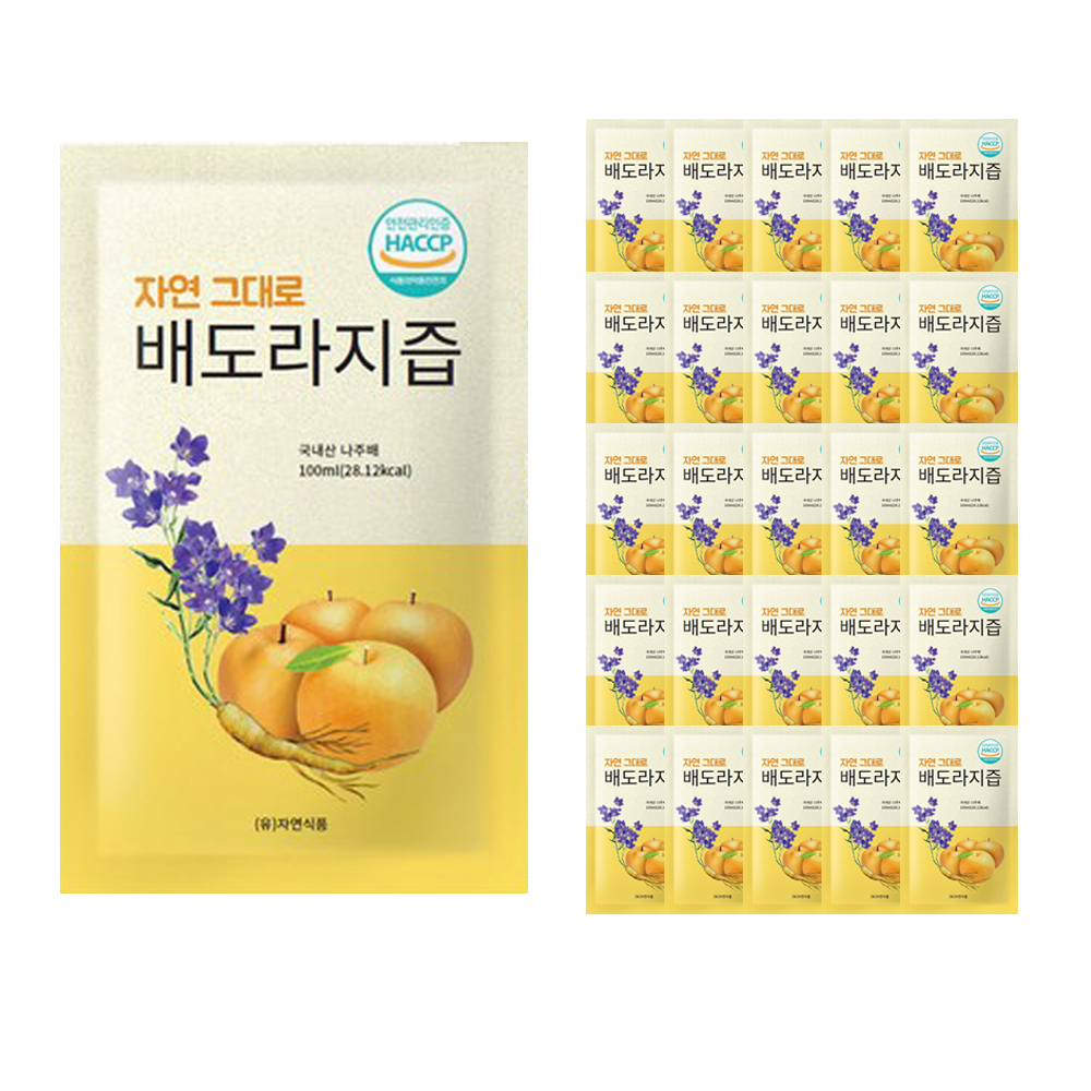 자연그대로 배도라지즙 100ml x 100팩+10팩(총 110팩) 대표이미지 섬네일