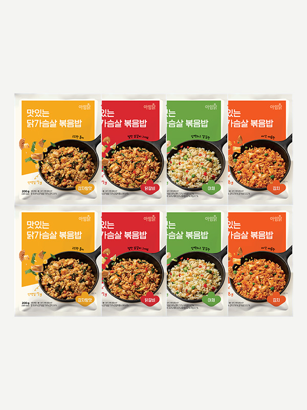 맛있는 닭가슴살 볶음밥 4종 (200g×8팩)