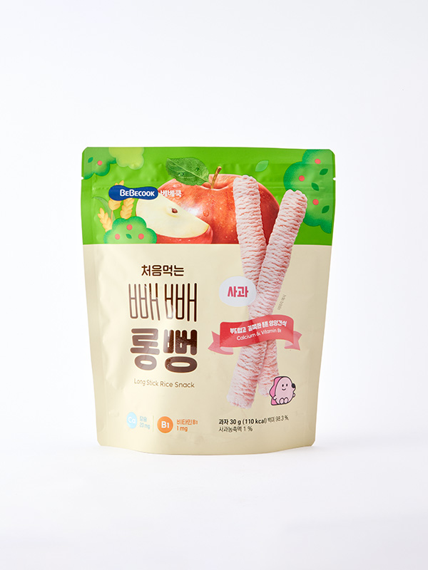 베베쿡 처음먹는 빼빼롱뻥 4종(사과/단호박/자색고구마/청포도)