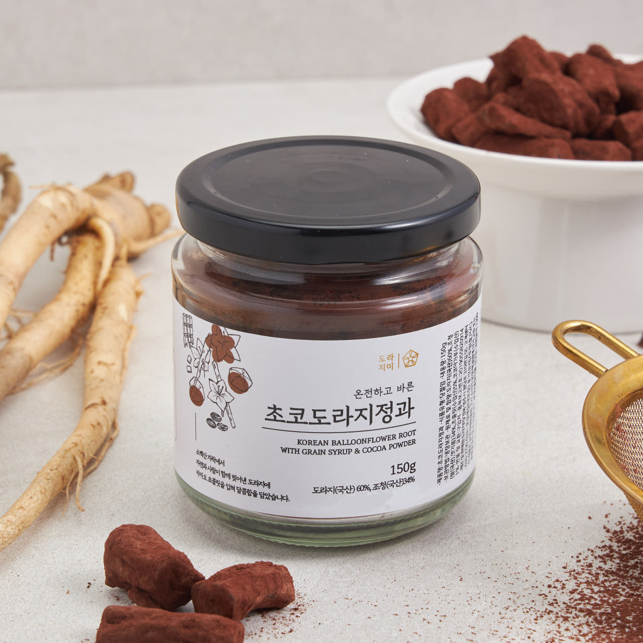 도라지미 국산 초코 도라지 정과 명절 상견례 선물 150g 대표이미지 섬네일