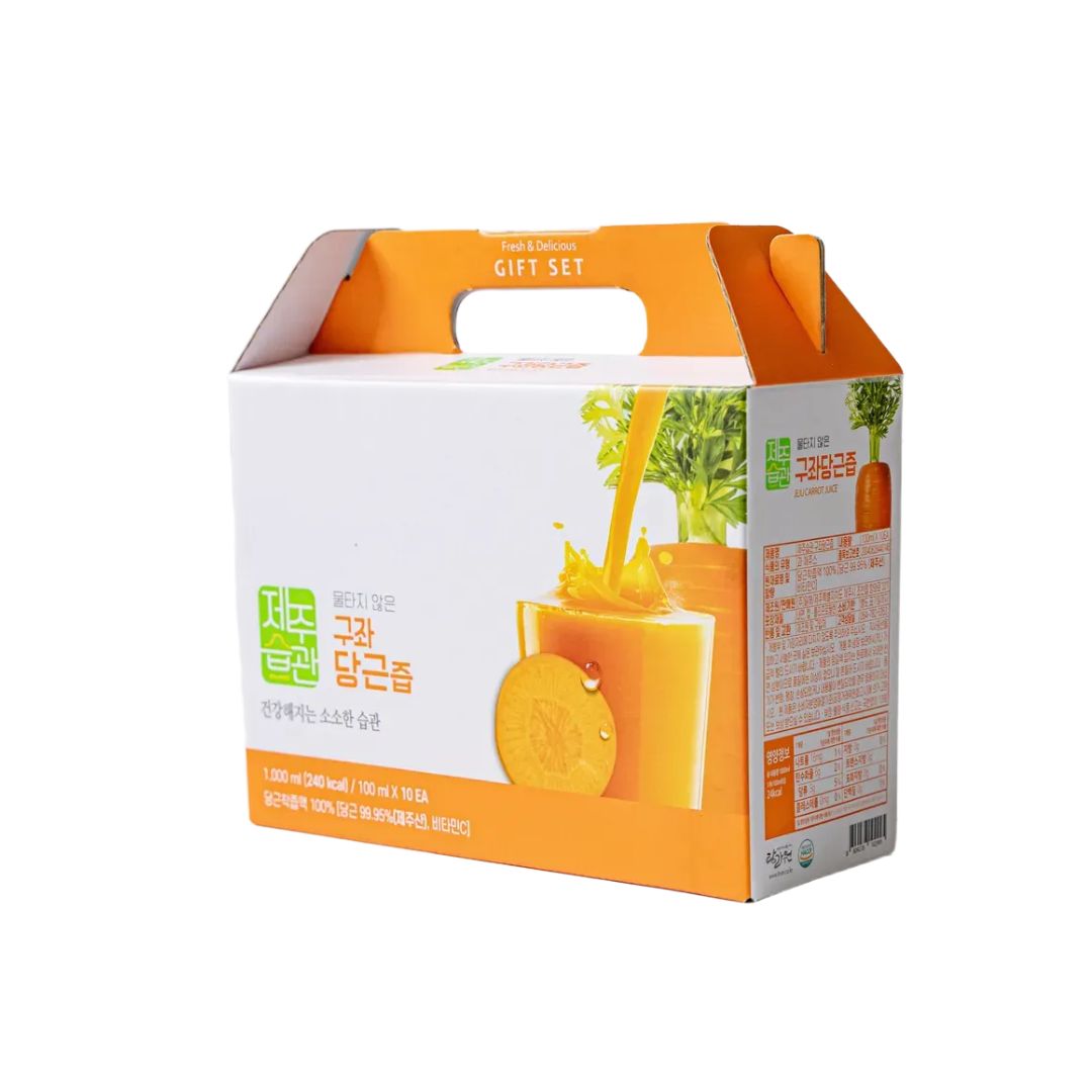 물타지않은 착즙 제주습관 구좌당근즙100ml*10입