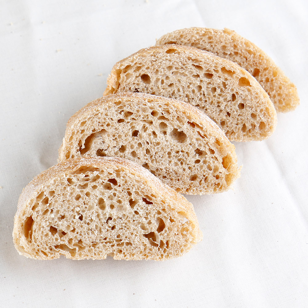 통밀 치아바타 우리밀 천연발효 비건 건강 샌드위치 빵 200g