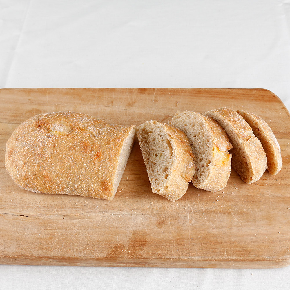 통밀 치즈 치아바타 우리밀 천연발효 비건 건강 샌드위치 빵 200g