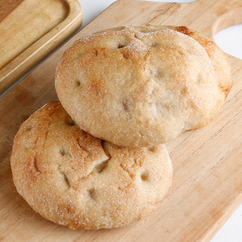 통밀 포카치아 100g 우리밀 천연발효 통곡물 무설탕 비건 건강 식사 빵
