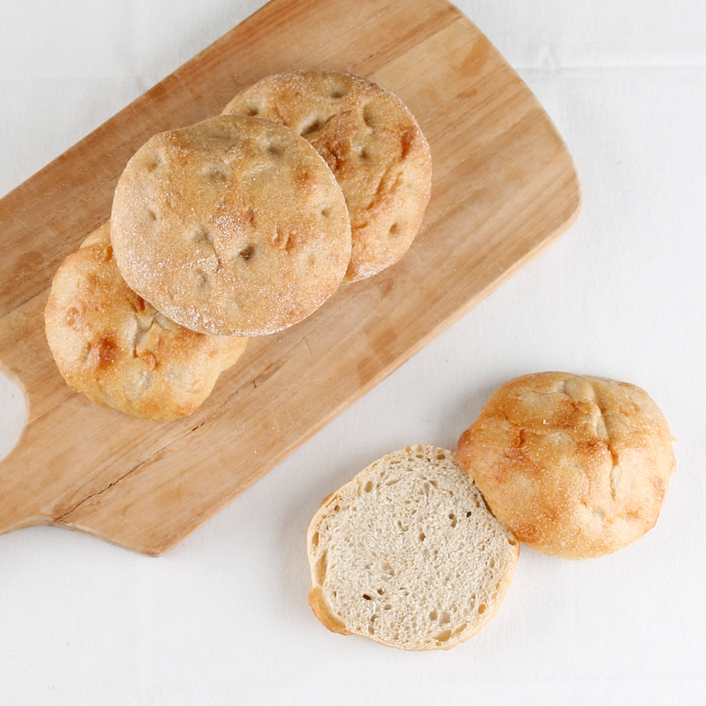 통밀 포카치아 100g 우리밀 천연발효 통곡물 무설탕 비건 건강 식사 빵