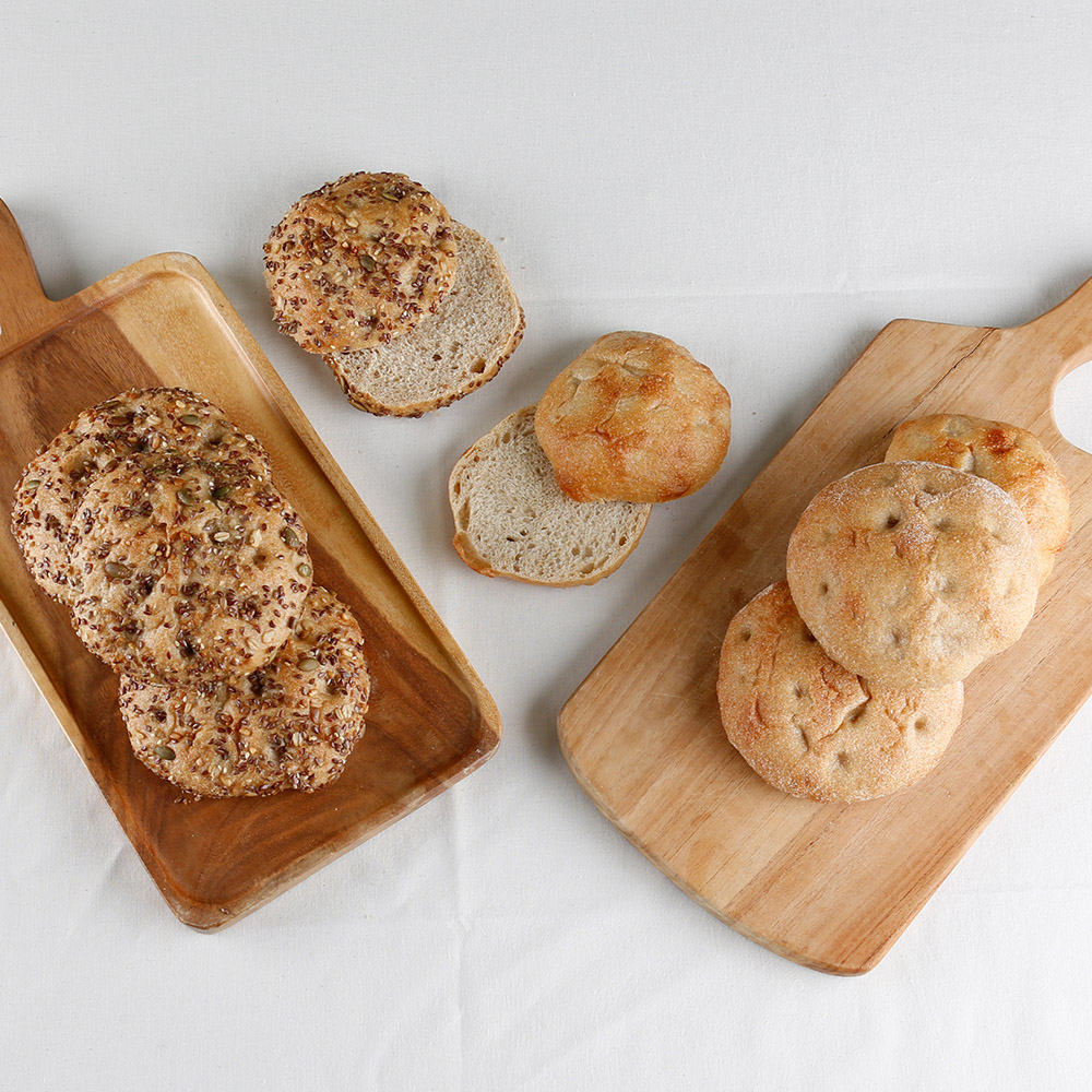 통밀 포카치아 100g 우리밀 천연발효 통곡물 무설탕 비건 건강 식사 빵