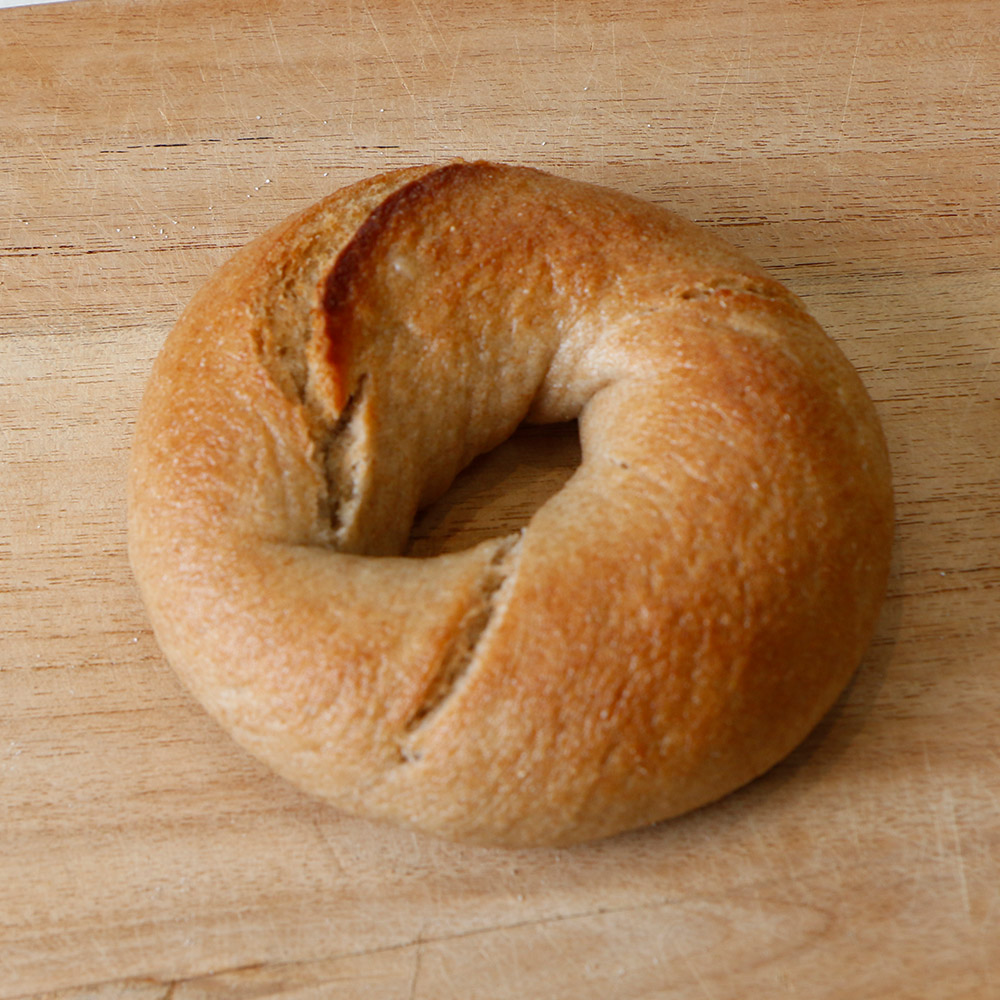 통밀 베이글 우리밀 천연발효 통곡물 건강 비건 빵 110g