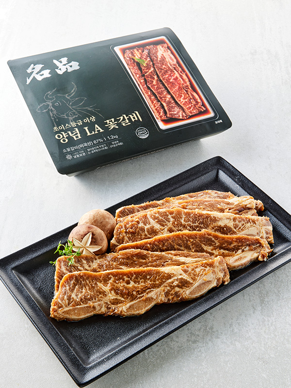 [선물세트] 초이스등급 양념LA꽃갈비 (1.2kg x 2팩)