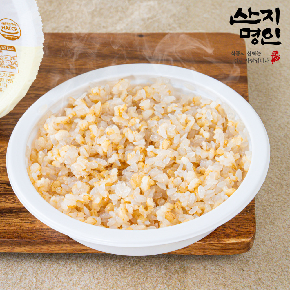 [산지명인] 100g당 39kcal 발효곤약쌀 현미 즉석밥 150g x 10인분 해썹인증