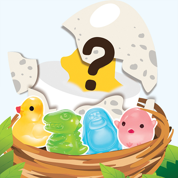 랜덤 알모양 젤리 432g (18g x 24입)