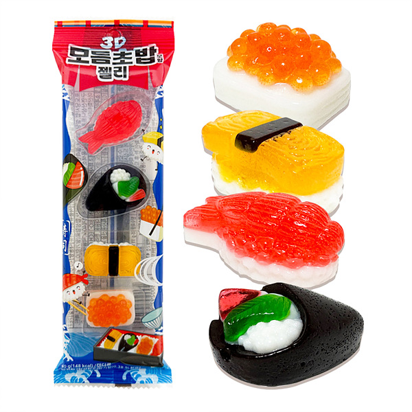 3D 모듬 초밥 모양 젤리 480g (40g x 12개입) X 2박스