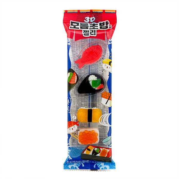 3D 모듬 초밥 모양 젤리 480g (40g x 12개입) X 2박스