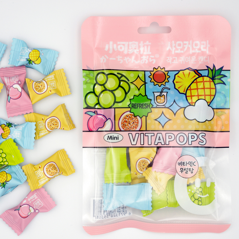 샤오커오라 민트향 비타민C 과일 12종 믹스 베트남 무설탕 알사탕 캔디 100g + 100g