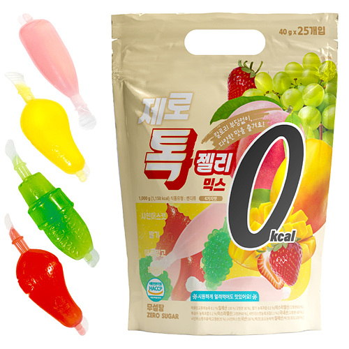 무설탕 다이어트 제로칼로리 톡 젤리 믹스 1kg (40g x 25개) X 3팩 대표이미지 섬네일