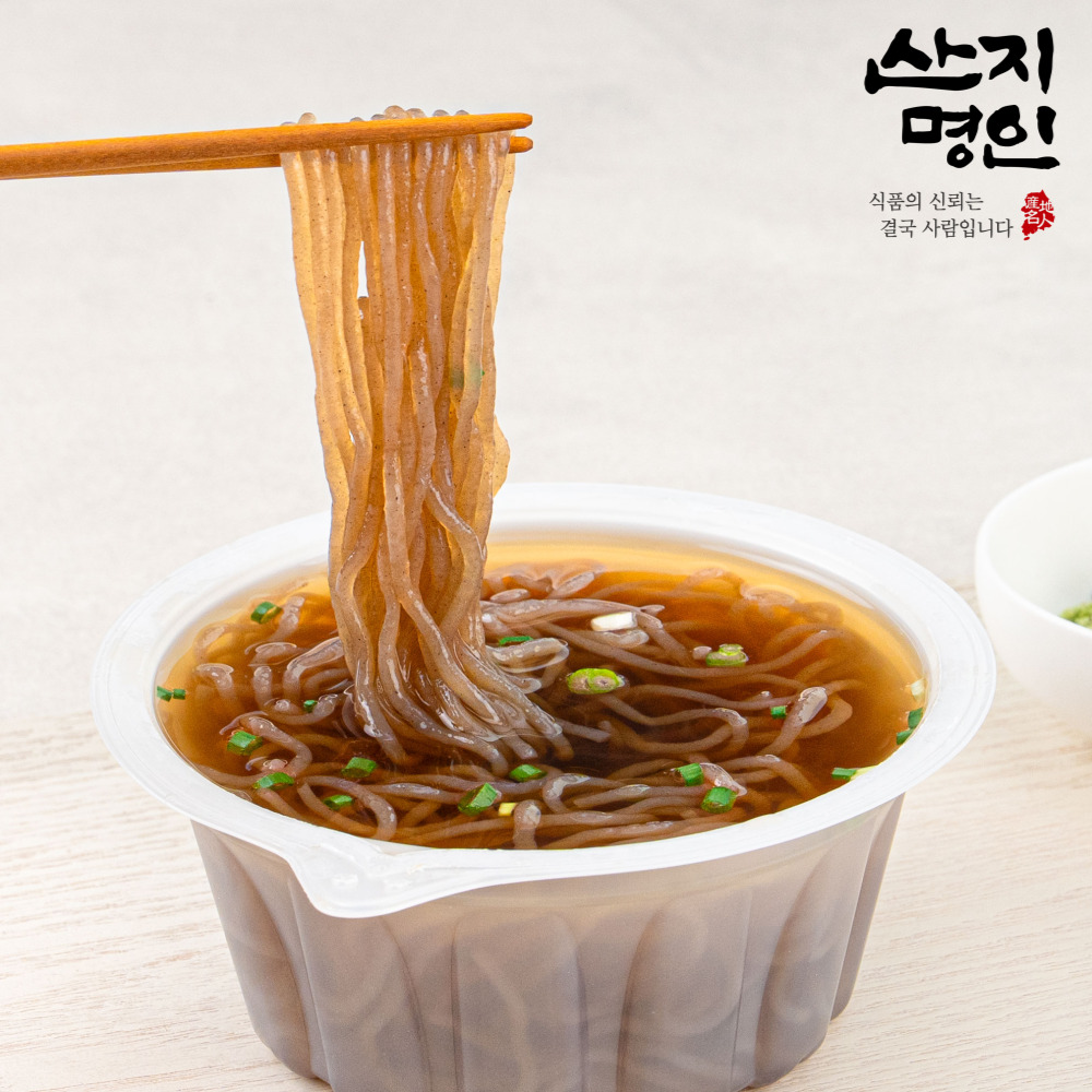 [산지명인] 100g당 20kcal 바로먹는 발효곤약 냉모밀 350g x 4팩