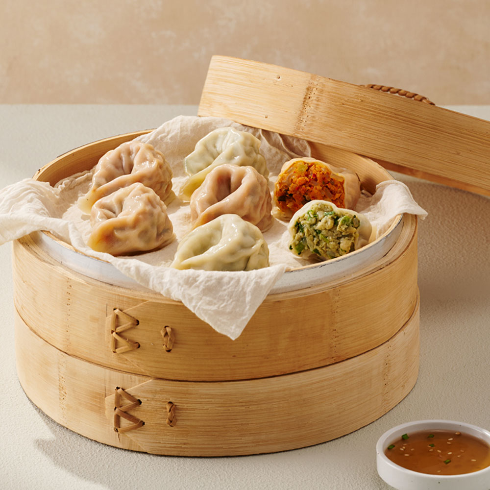 [新상품] 전주한옥만두 (옹골진 왕만두) 고기&김치 50g x 20알 = 1KG