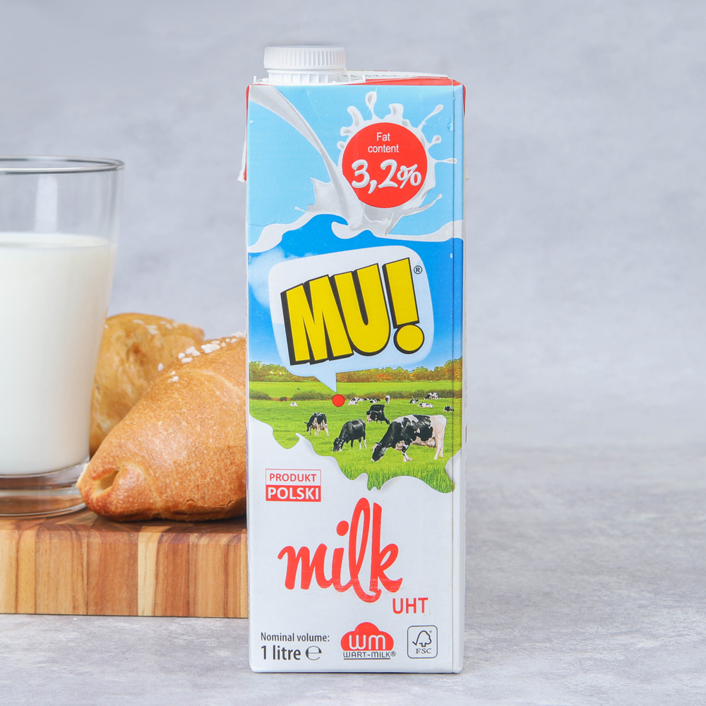 폴란드 수입 멸균우유 바르트밀크 뮤 1000ml 6팩