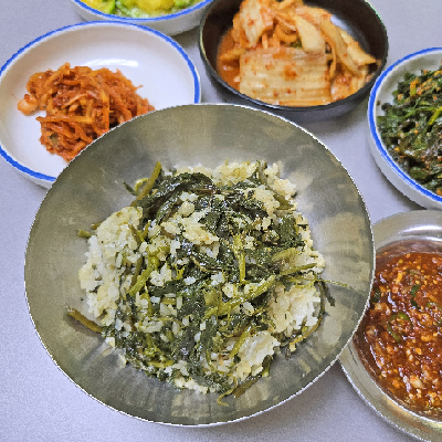 국내산 나물로 만든 전통 간편식 삼잎나물밥 250g + 양념간장 20g 대표이미지 섬네일