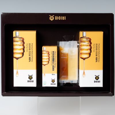 [하이비] 천연꿀 스틱 프로폴리스 혼합 선물세트 - 명절 감사 선물 답례 대표이미지 섬네일