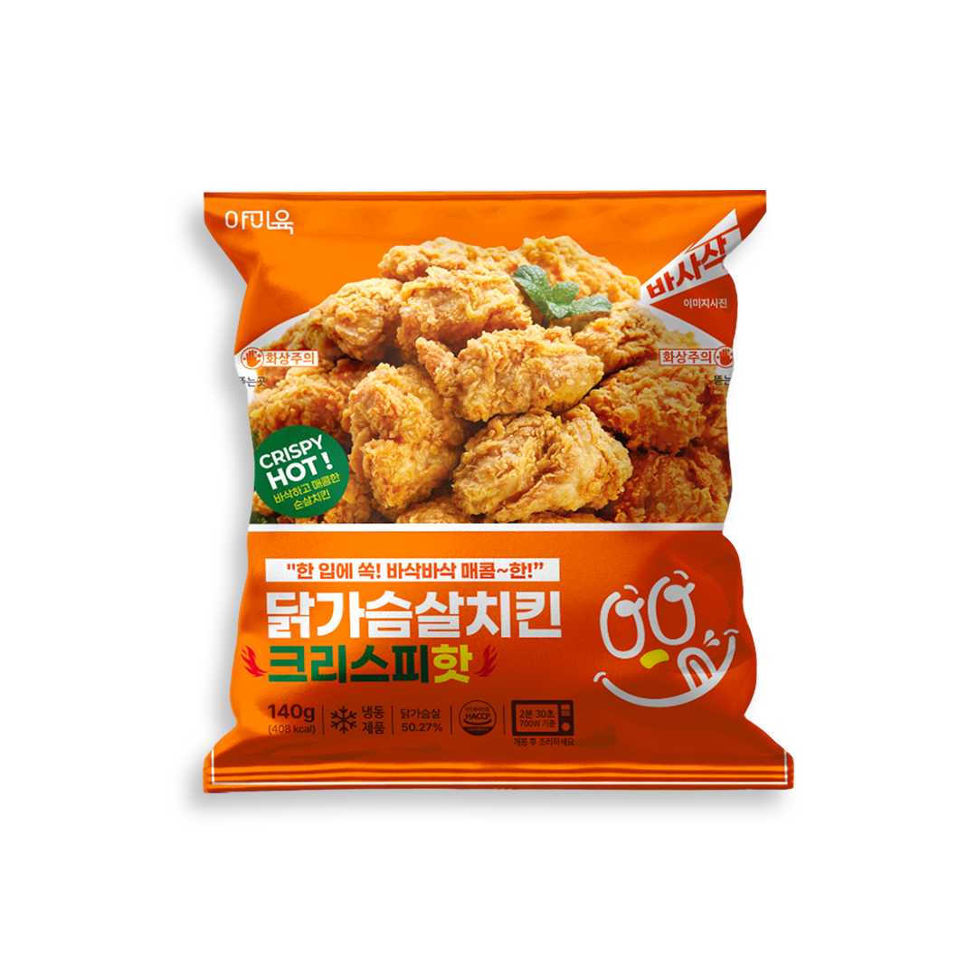 야미육 크리스피핫 닭가슴살 치킨 140g 5개