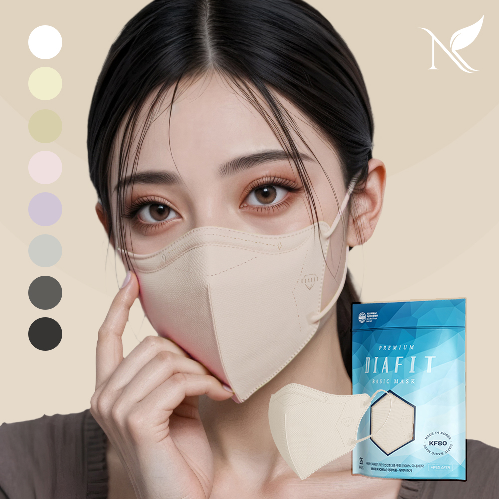 다이아핏 KF80 새부리형 마스크 50+50매입 (파우치형)