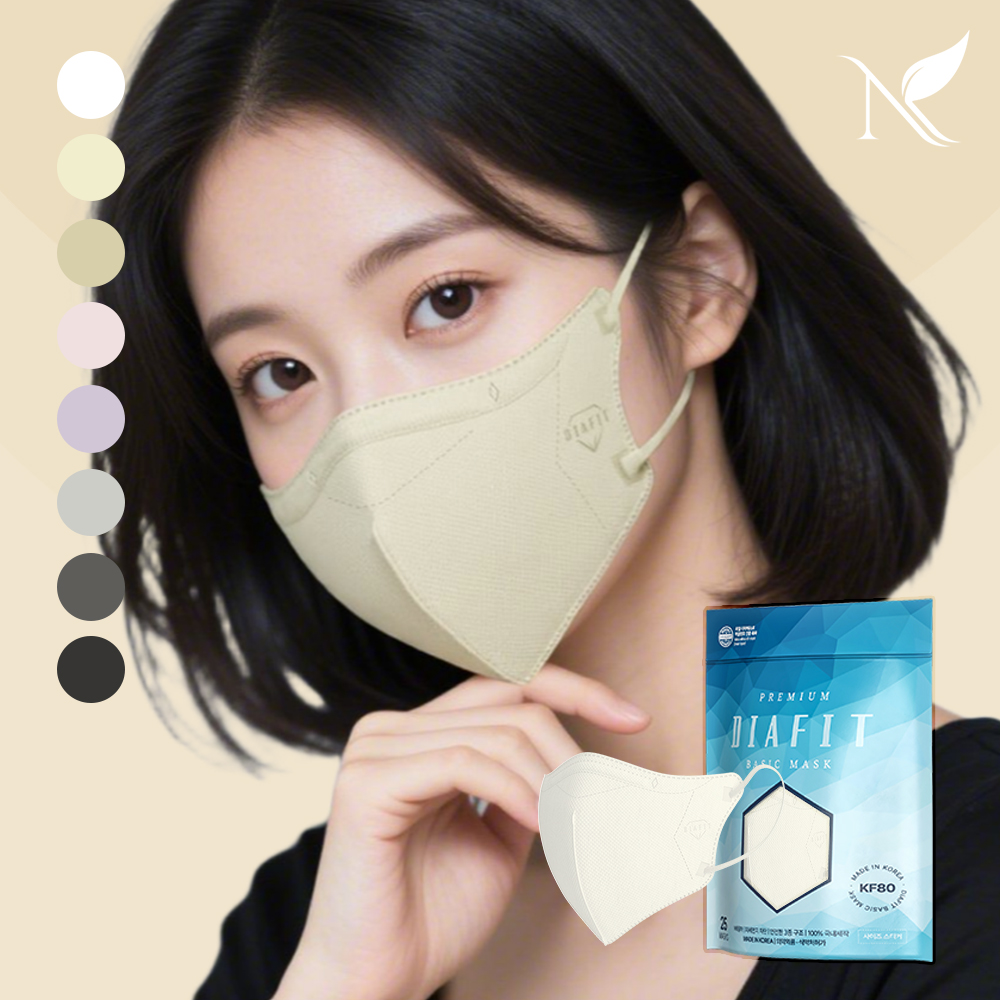 다이아핏 KF80 새부리형 마스크 50+50매입 (파우치형)