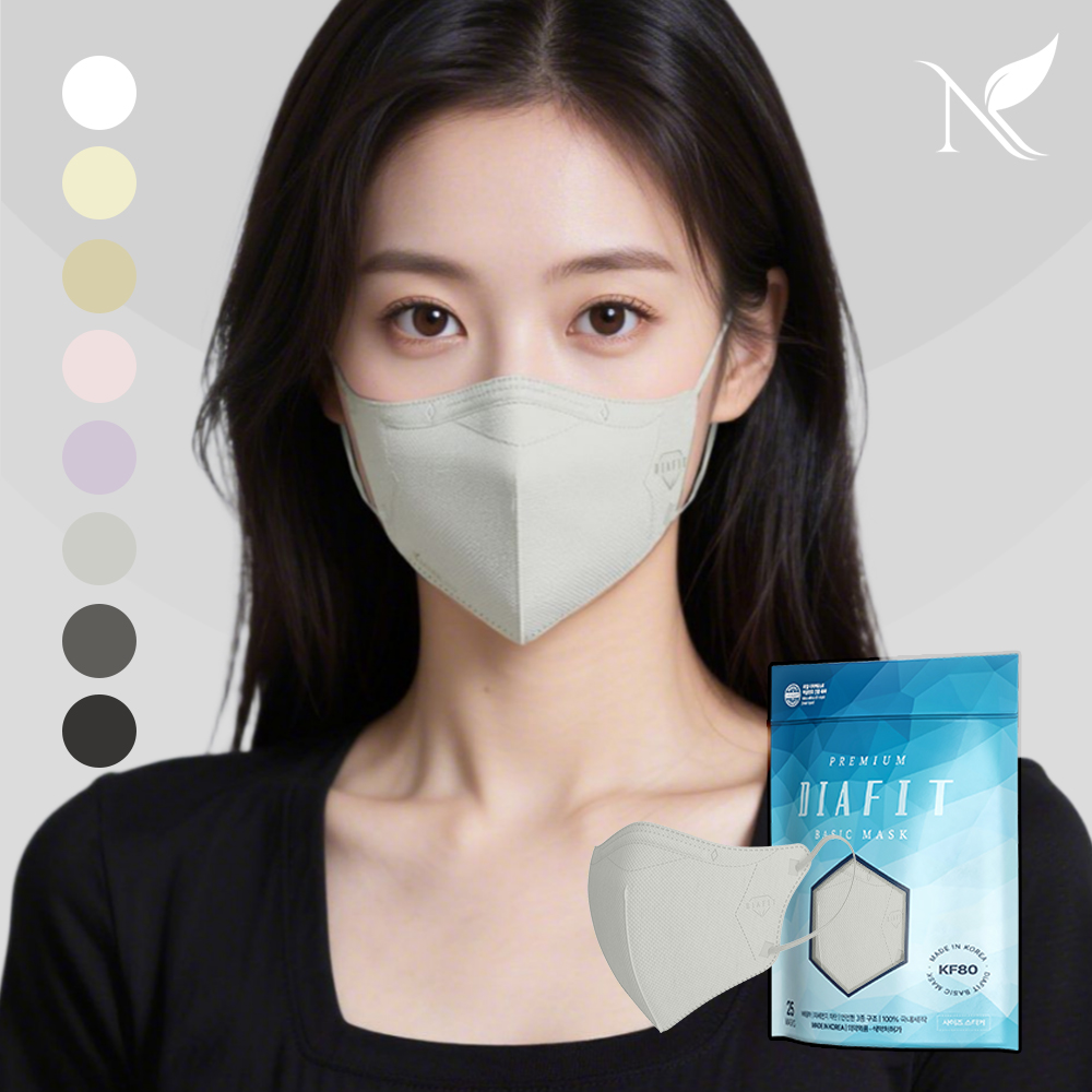 다이아핏 KF80 새부리형 마스크 50+50매입 (파우치형)