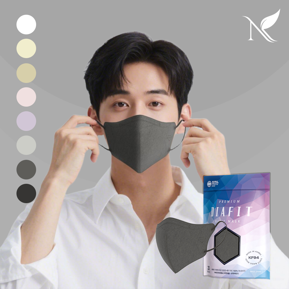 다이아핏 KF94 새부리형 마스크 50+50매입 (파우치형)