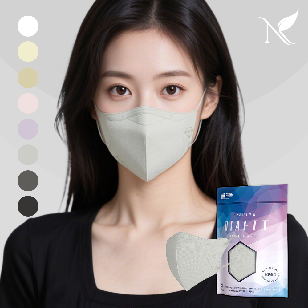 다이아핏 KF94 새부리형 마스크 50+50매입 (파우치형)