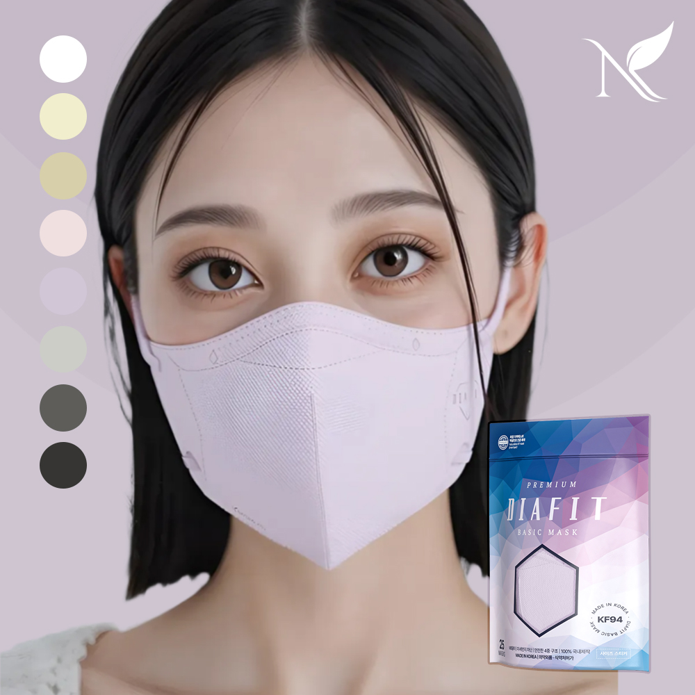 다이아핏 KF94 새부리형 마스크 50+50매입 (파우치형)