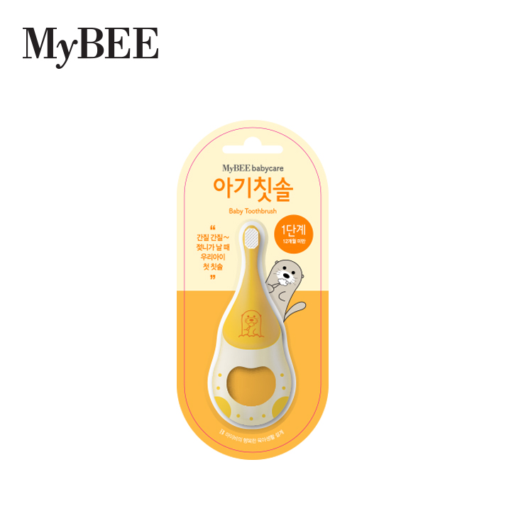 마이비 실리콘 치발기 아기칫솔 1단계(4~12개월)