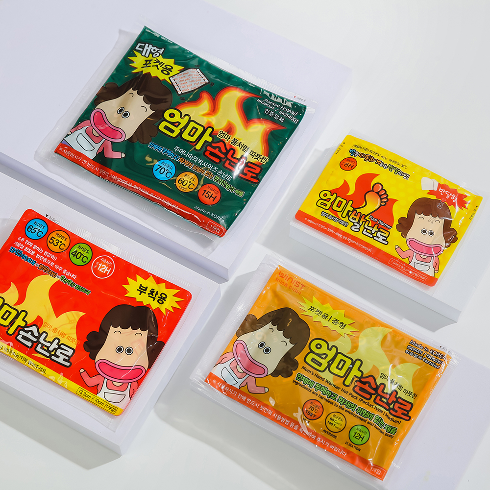 엄마손난로 붙이는 핫팩 50g 부착형 파스형