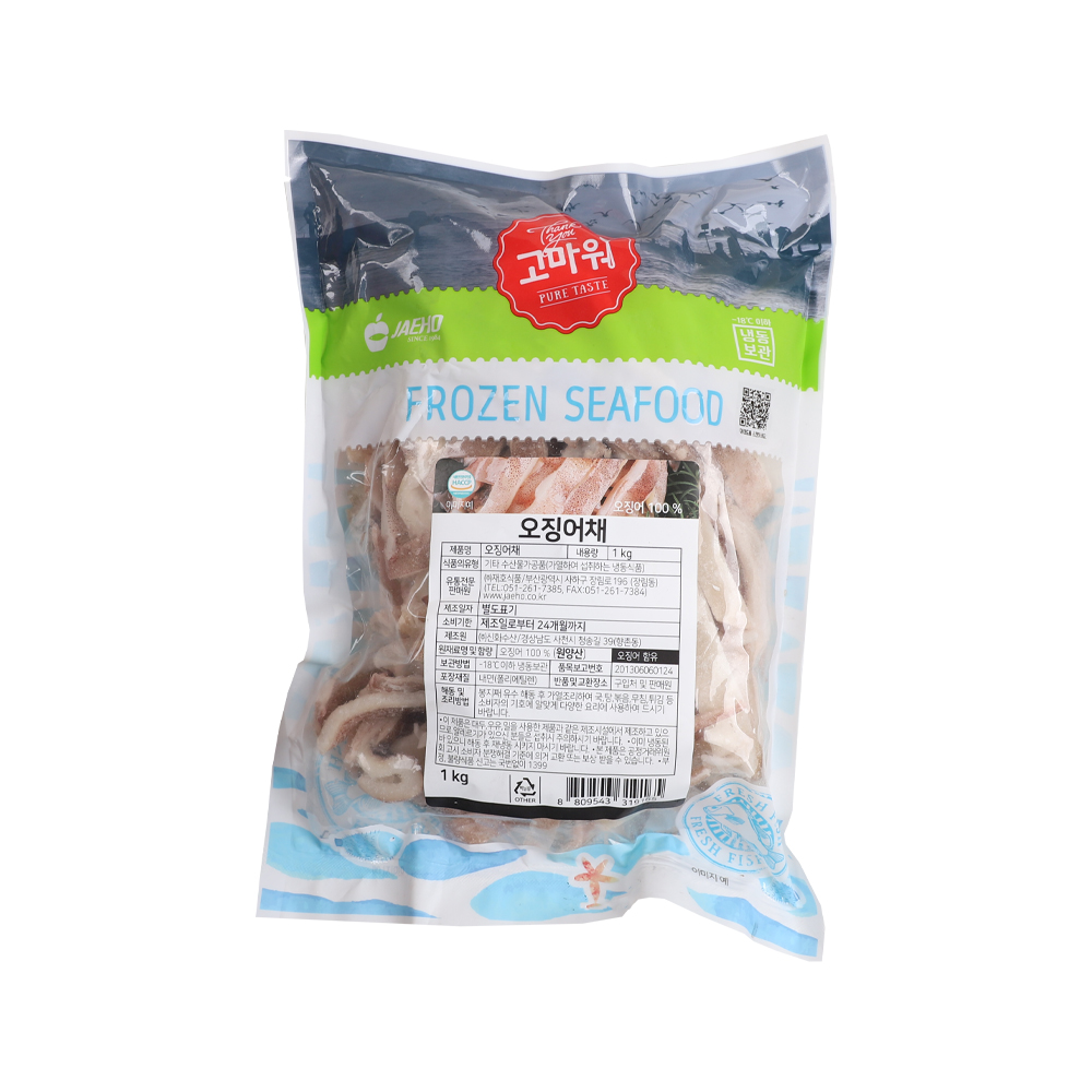[재호식품] 손질 오징어채 1kg, 원양산