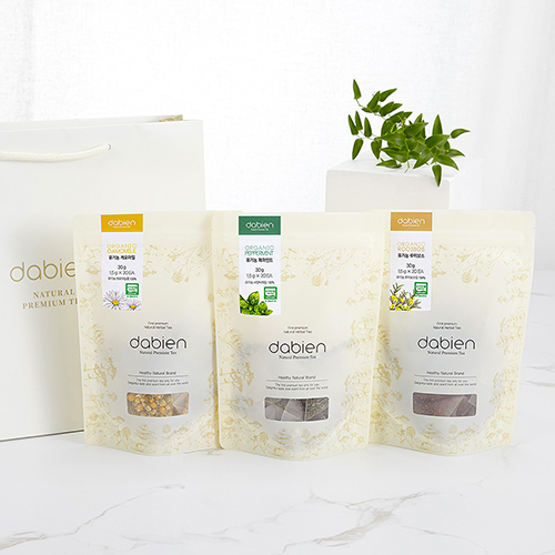 다비앙 유기농 건강차 3종 선물세트 캐모마일 페퍼민트 루이보스