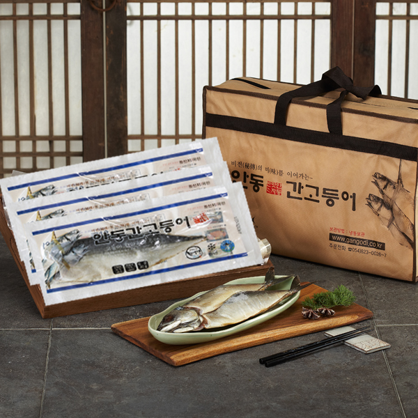 [안동맛자반] 순살간고등어 선물세트 11팩(팩당 200g)_부직포가방