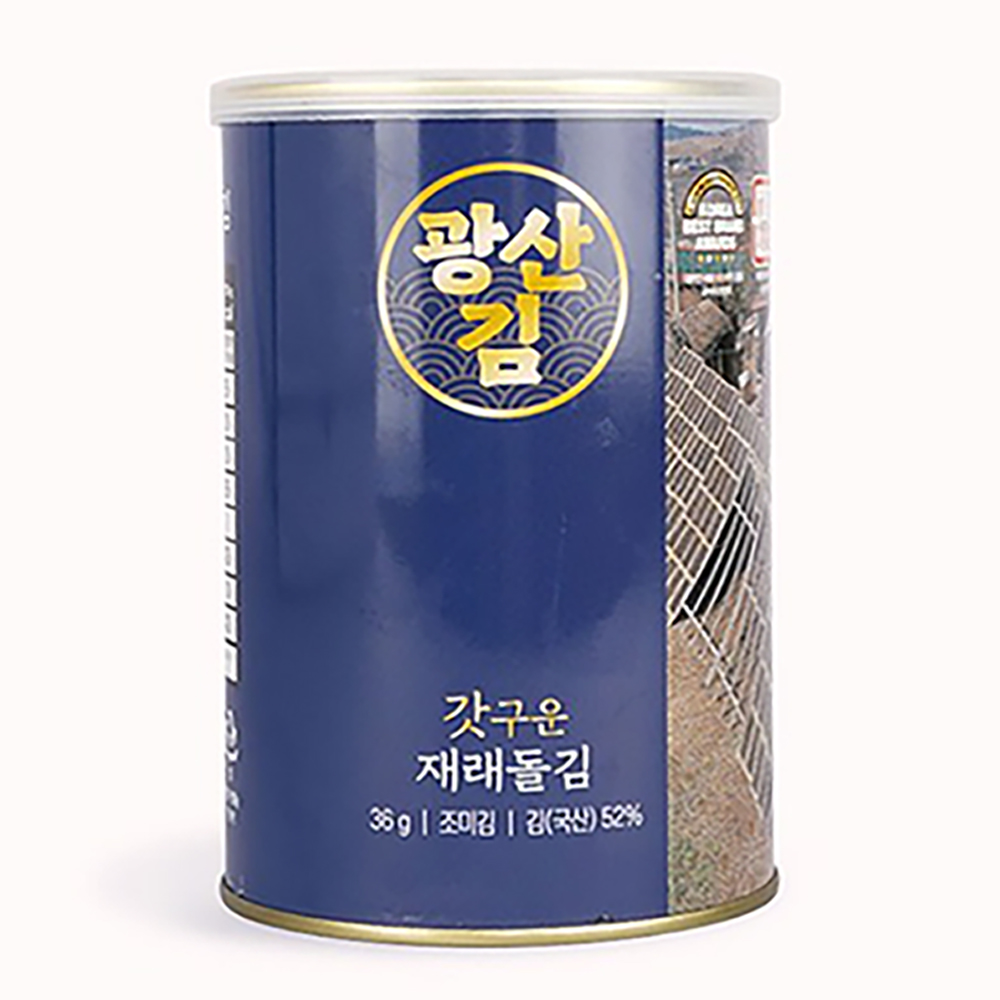 [선물세트] 갓 구운 명품 광산김 재래돌김 3캔 6캔 선물세트 / 재래김 돌김 김세트