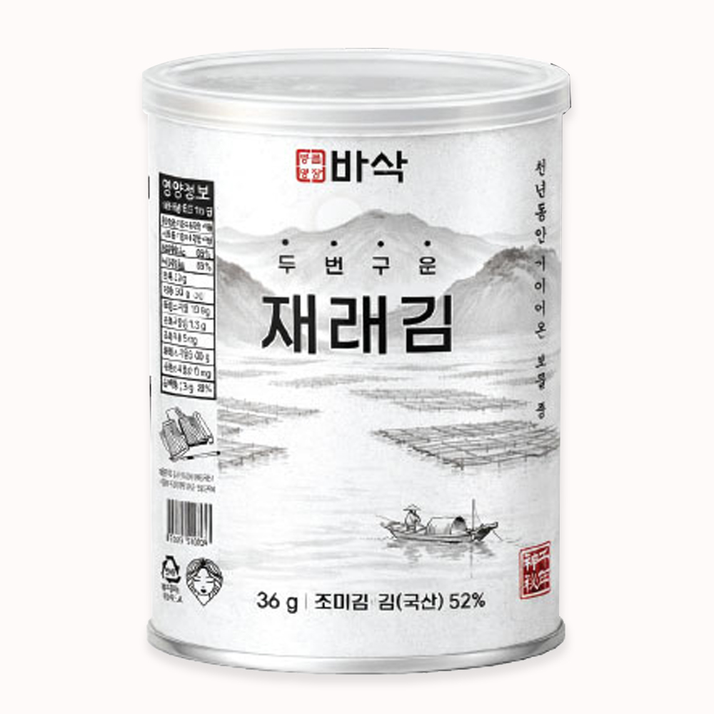 [선물세트] 갓 구운 명품 광산김 재래돌김 3캔 6캔 선물세트 / 재래김 돌김 김세트