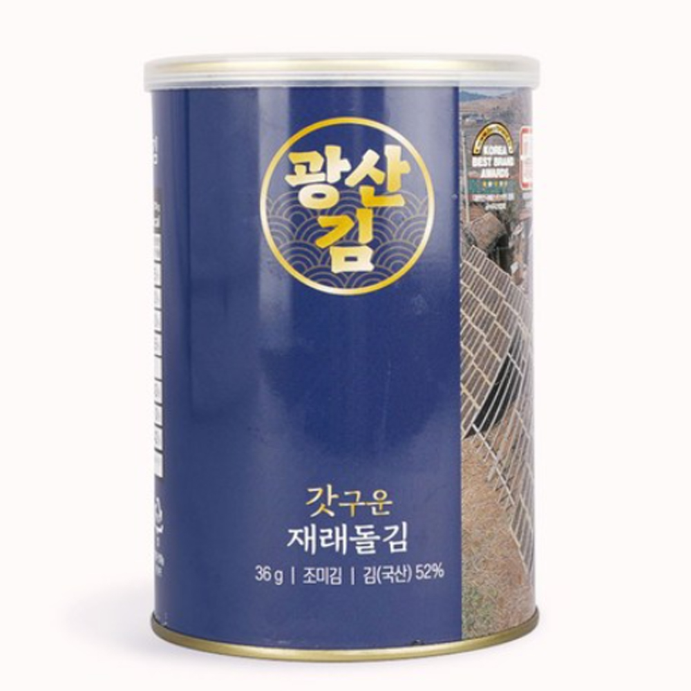 [선물세트] 갓 구운 명품 광산김 재래돌김 3캔 6캔 선물세트 / 재래김 돌김 김세트