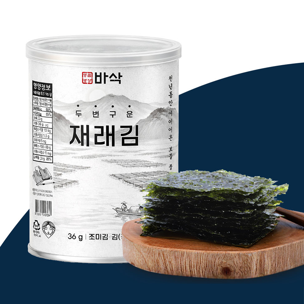[선물세트] 갓 구운 명품 광산김 재래돌김 3캔 6캔 선물세트 / 재래김 돌김 김세트